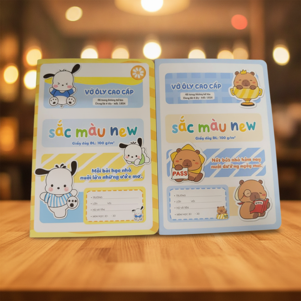 Vở ô ly 48 trang sắc màu Hải Tiến 1824